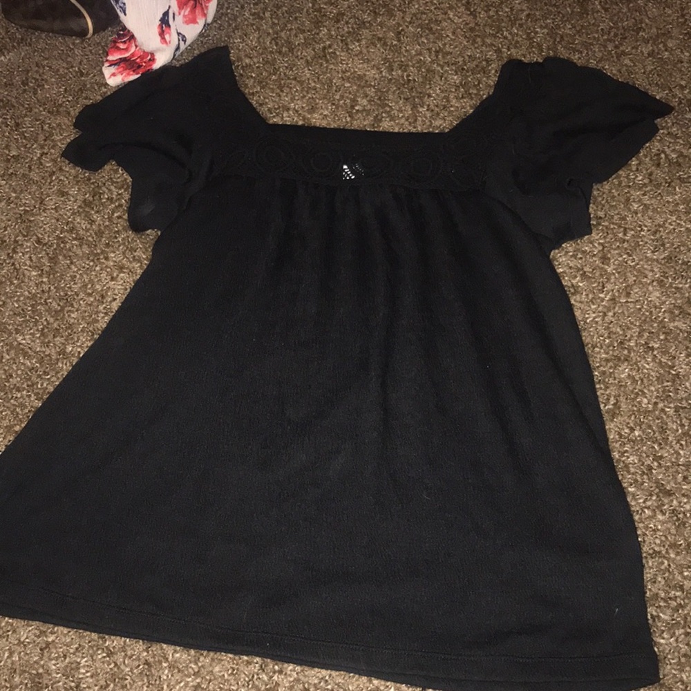 Medium old navy black babydoll blouse